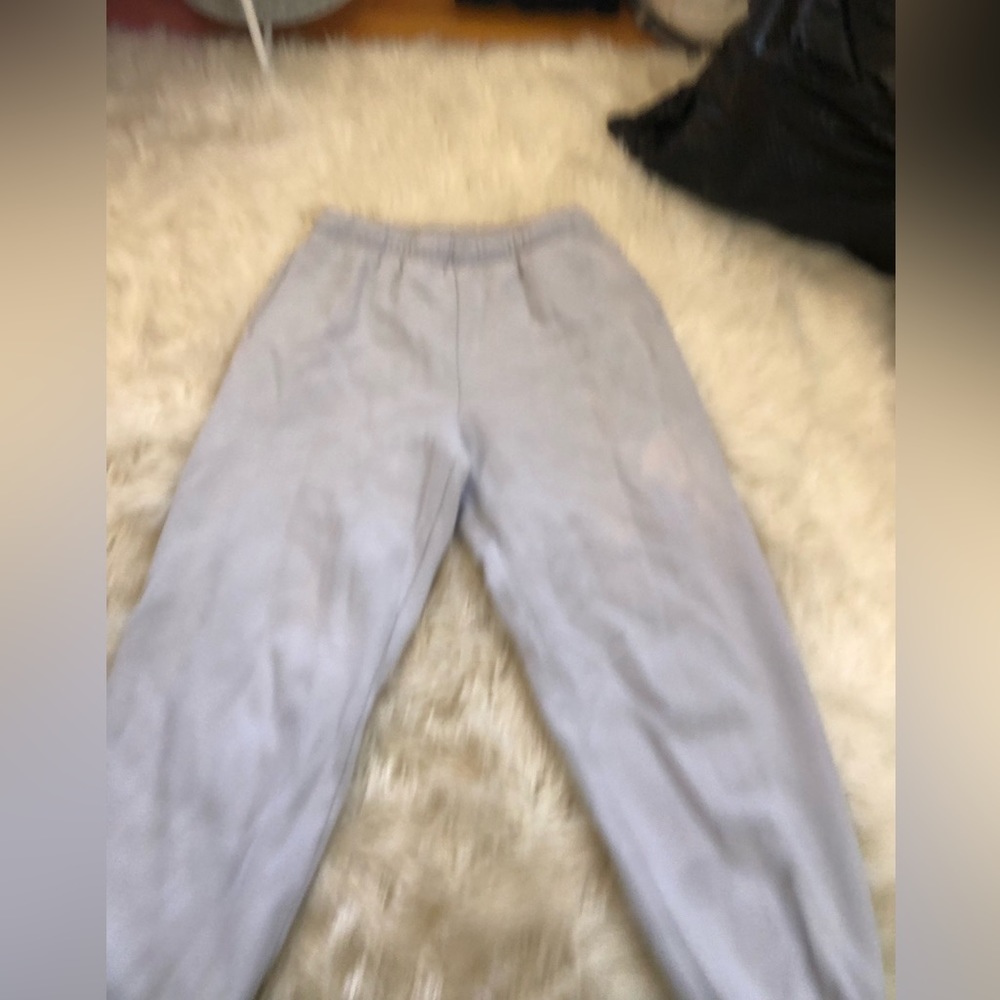 Aritzia blue cuffed sweatpants